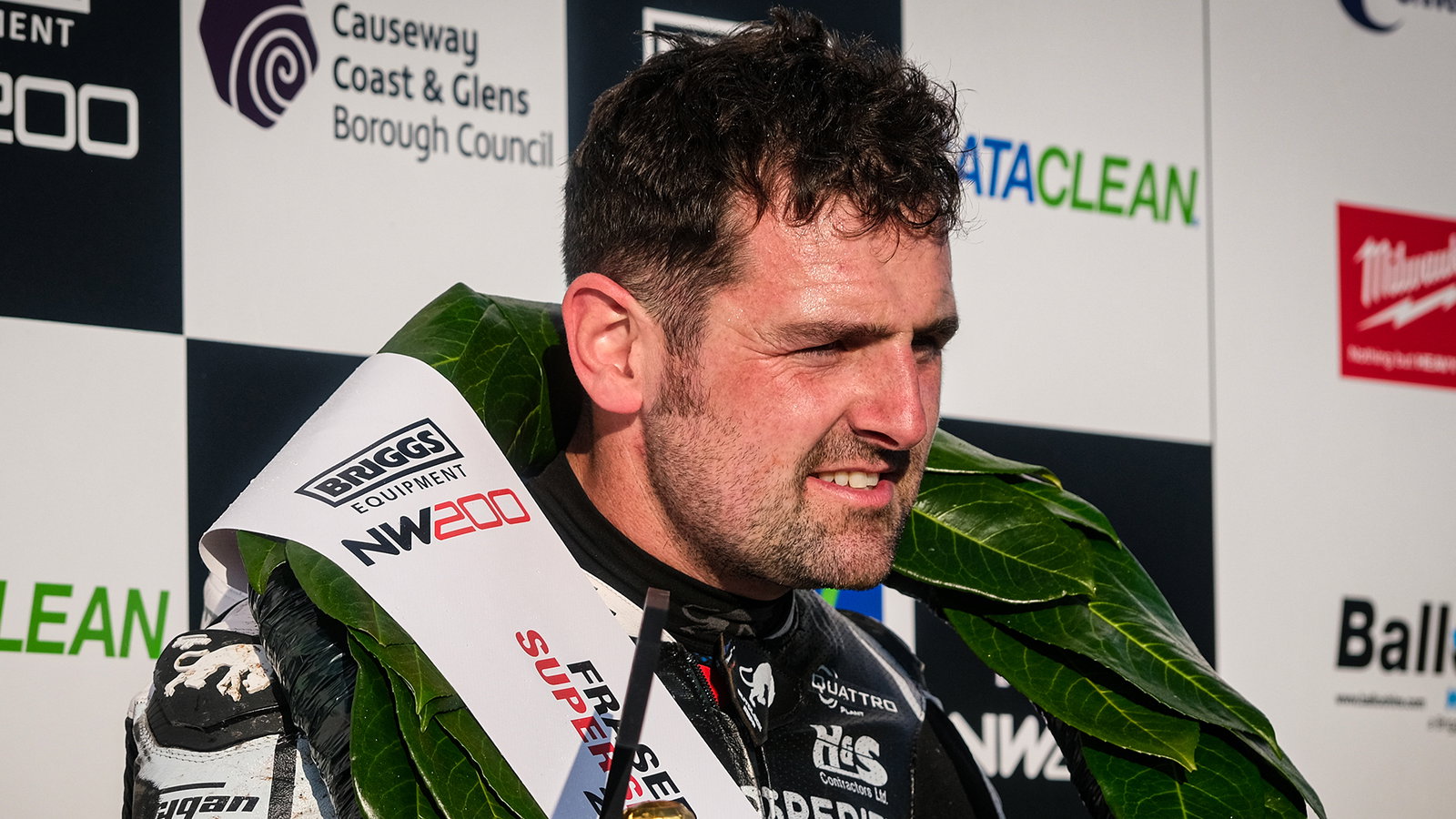 Michael Dunlop, 2025 North West 200, podium (Supersport Race 1).